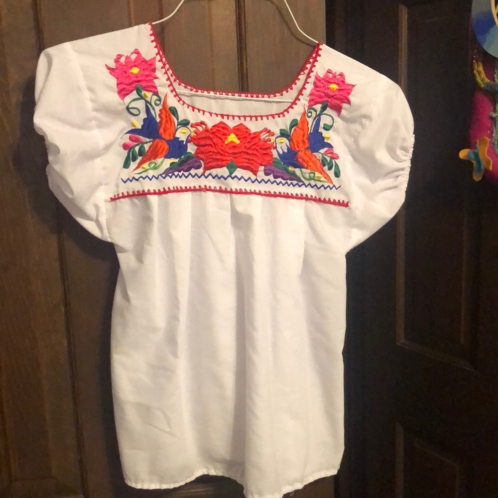 Extra small embroidered Mexican shirt.  Never worn.